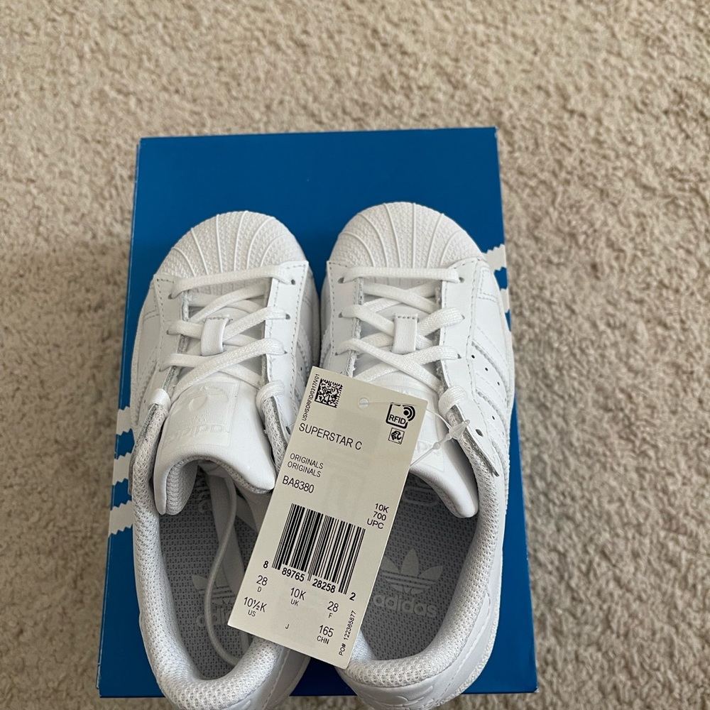 Brand New Adidas Girls Superstar Sneakers
